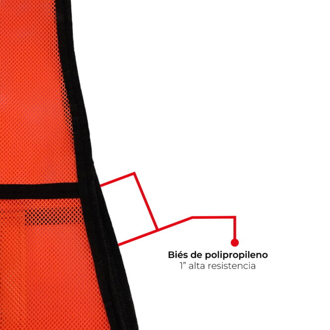 Chaleco de Seguridad Vial de Malla con broche Samsonite