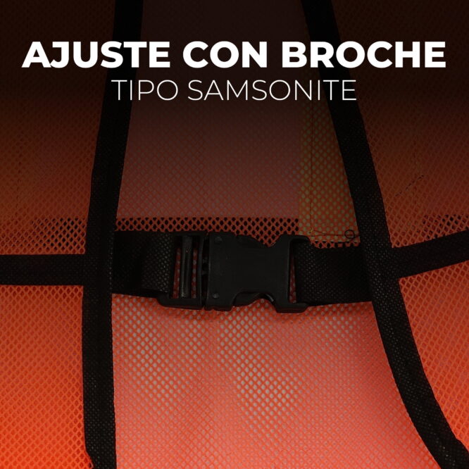 Chaleco de Seguridad Vial de Malla con broche Samsonite