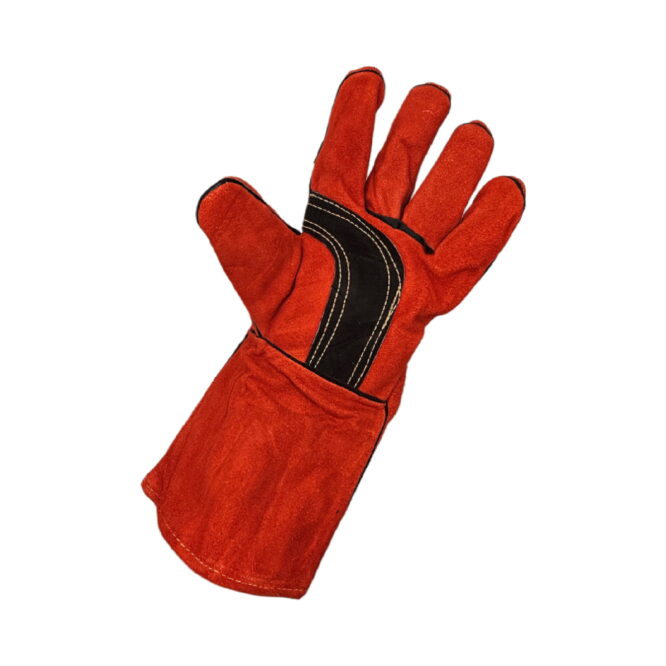 Guante de Carnaza para Soldador Reforzados UR | Rojo