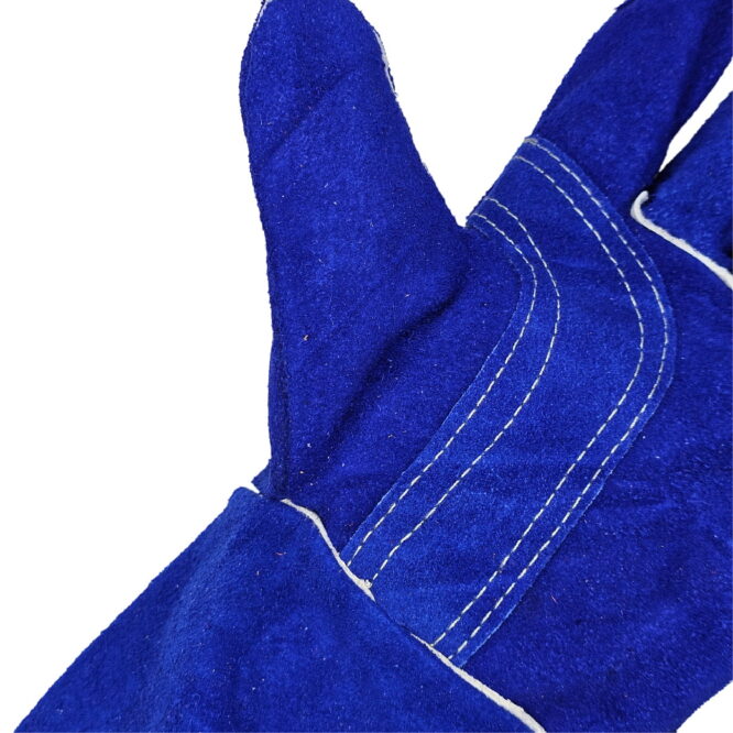 Guante de Carnaza para Soldador Reforzados UR | Azul