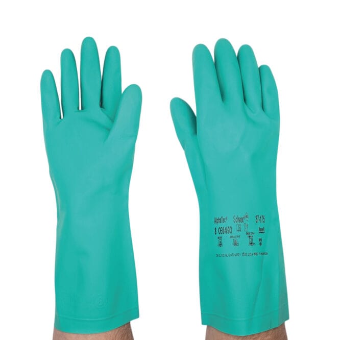 Guantes de Nitrilo AlphaTec® Solvex® 37-175 - Protección Química
