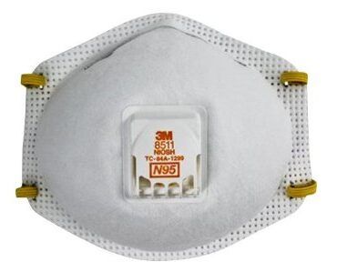 Respirador 3M 8511 N95 con válvula