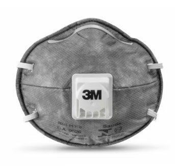 Respirador desechable 3M tipo copa 8023, carbon activado