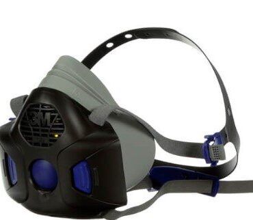 Respirador media cara con diafragma parlante secure click 3M MM-HF-802SD